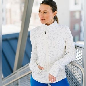 White ZYIA Form Zipper Jacket XL NWT 1732